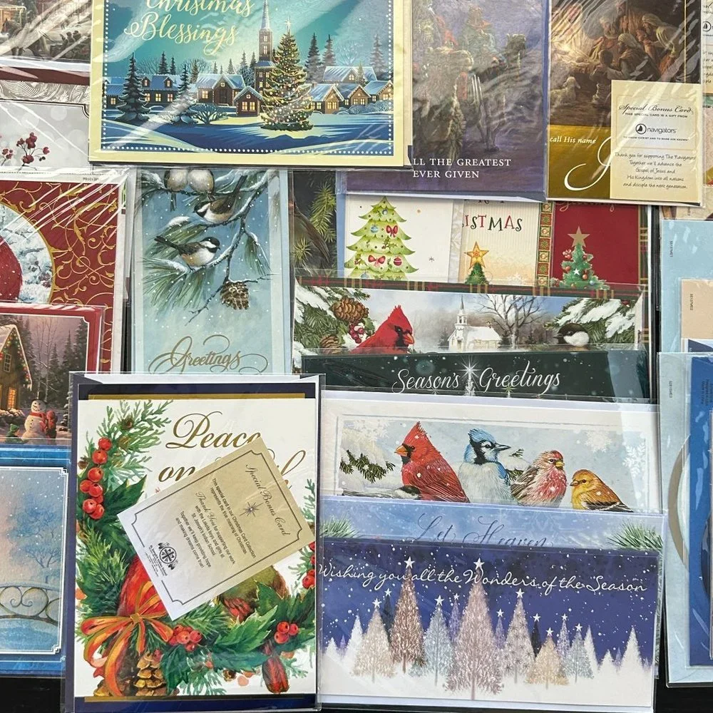 Lot 53 Christmas Ornament & Greeting Cards w/ Envelope St. Josephs Indian School
